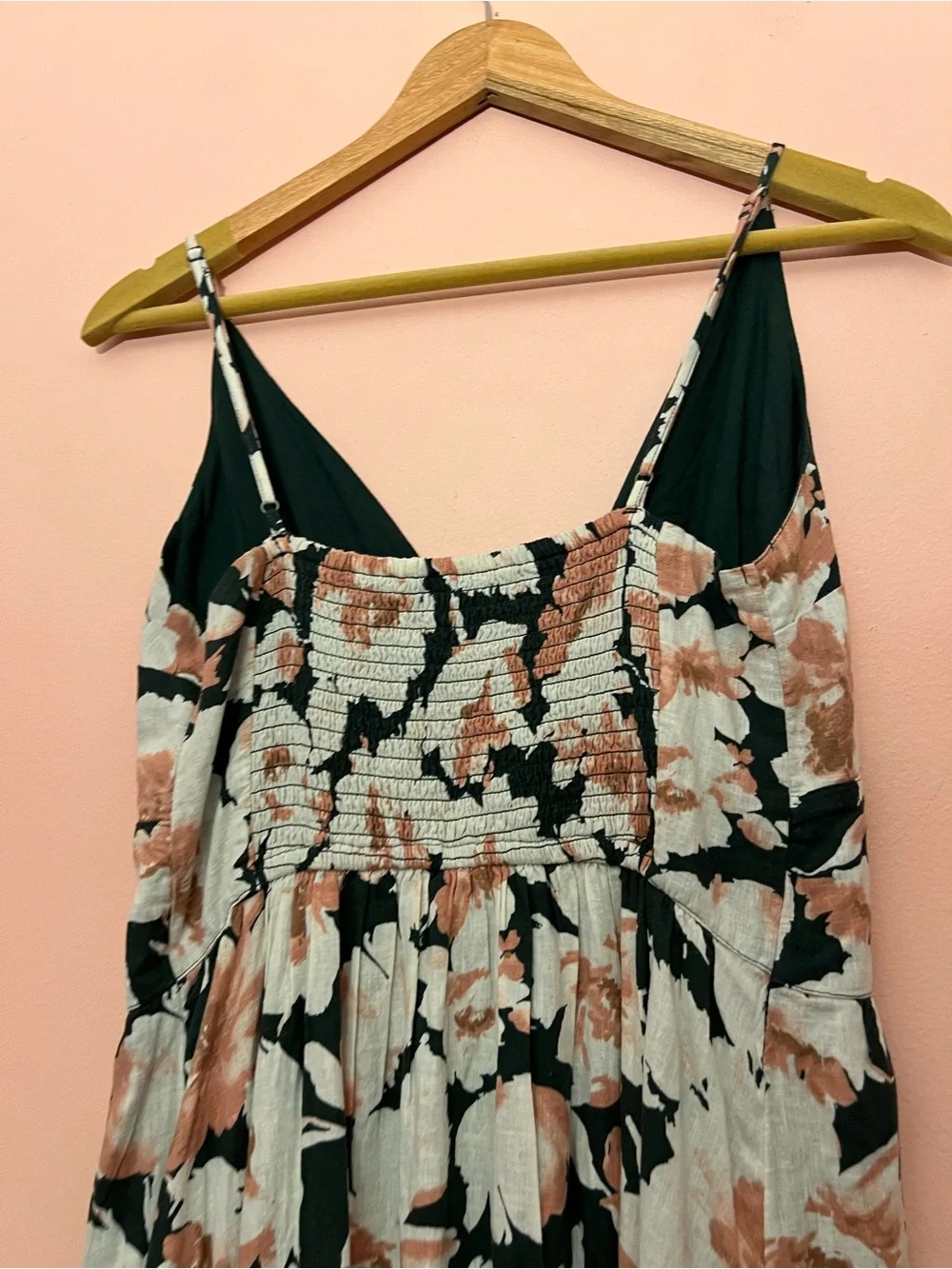 NWT Abercrombie & Fitch Green Floral Button Front Maxi Dress Medium